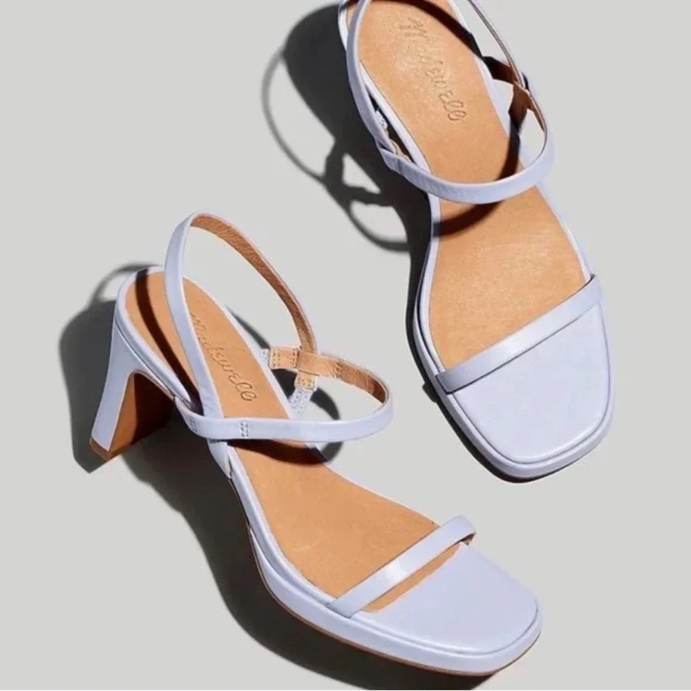 Madewell The Cherelle Slingback Heeled Sandal - Purple size 8.5